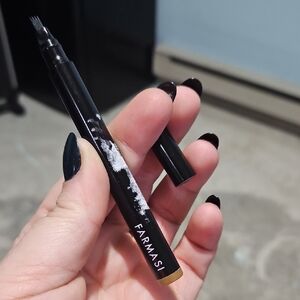 NTW Farmasi Micro Filling Light Brown Eyebrow Pen Split Head Waterproof All Day